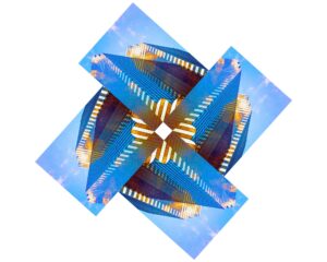 photo of a building arranged to look like a child's pinwheel