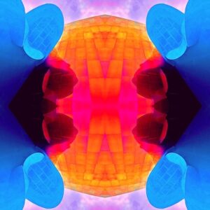 abstract shapes and bright colors